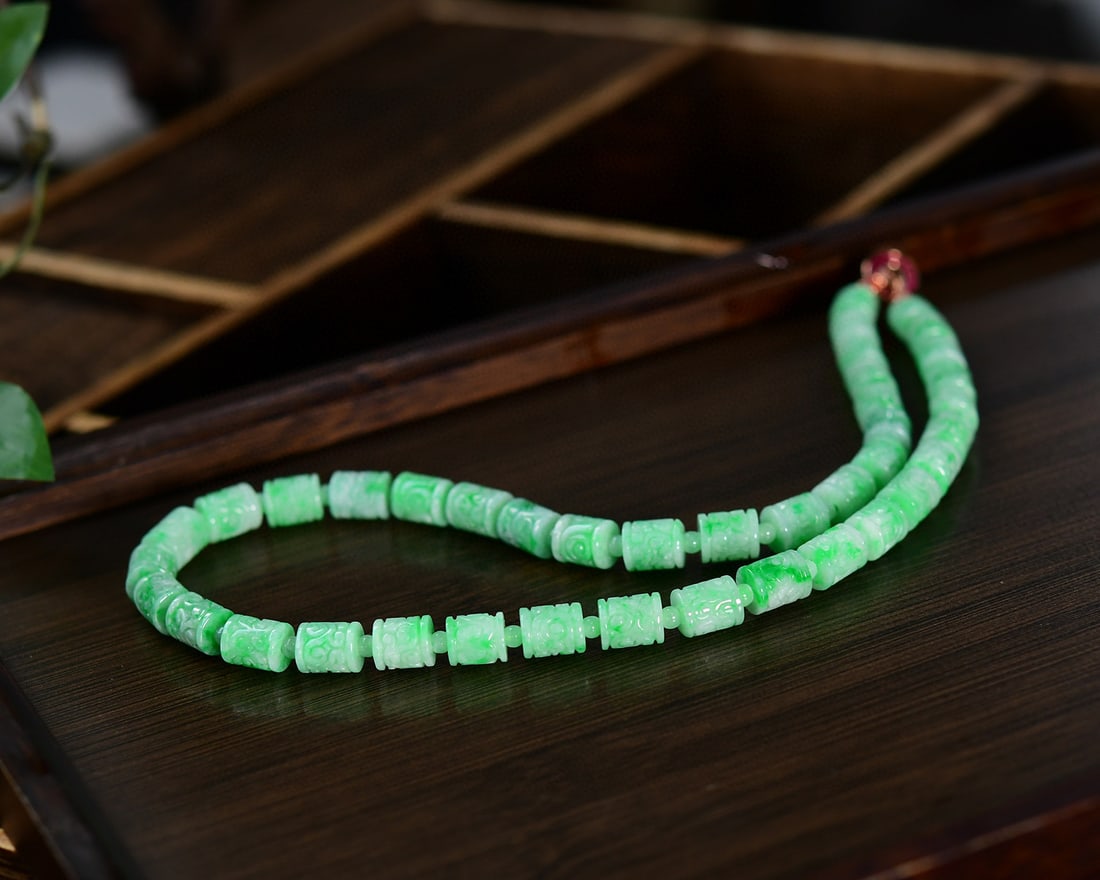 Jadeite Beads Necklace - 4