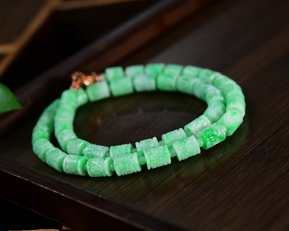 Jadeite Beads Necklace - 5