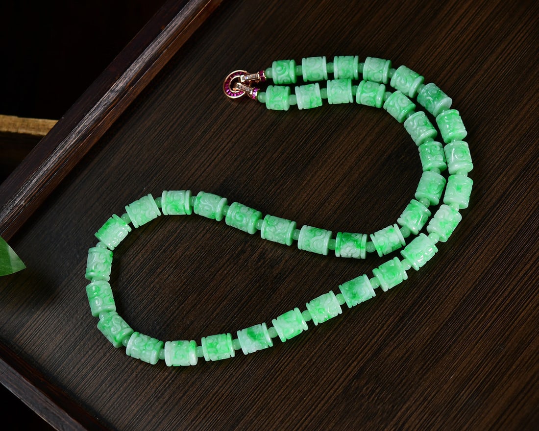 Jadeite Beads Necklace - 6