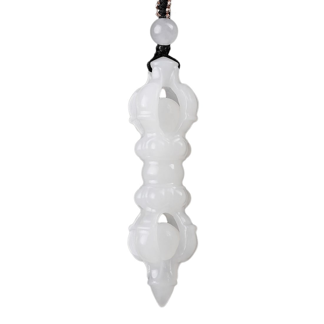 Natural Hetian Jade Hand-Carved Pendant w Pestle Xiangmo: Natural Hetian Jade Hand-Carved Pendant w Pestle XiangmoDimension: 52 x 17 x 12 (mm) 2.05 x 0.67 x 0.47 (inches) Weight: 0.02 lbs/ 11.42 g