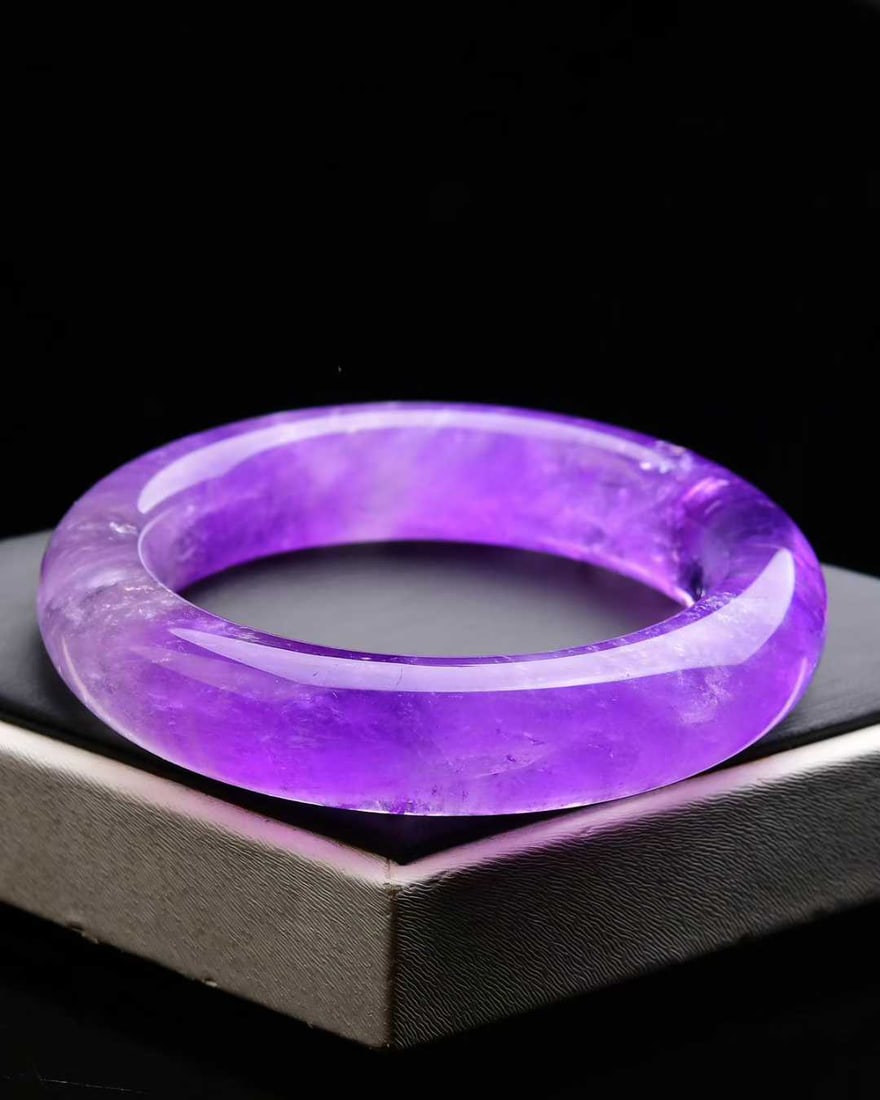 Inside Diameter 58mm Amethyst Bracelet - 3