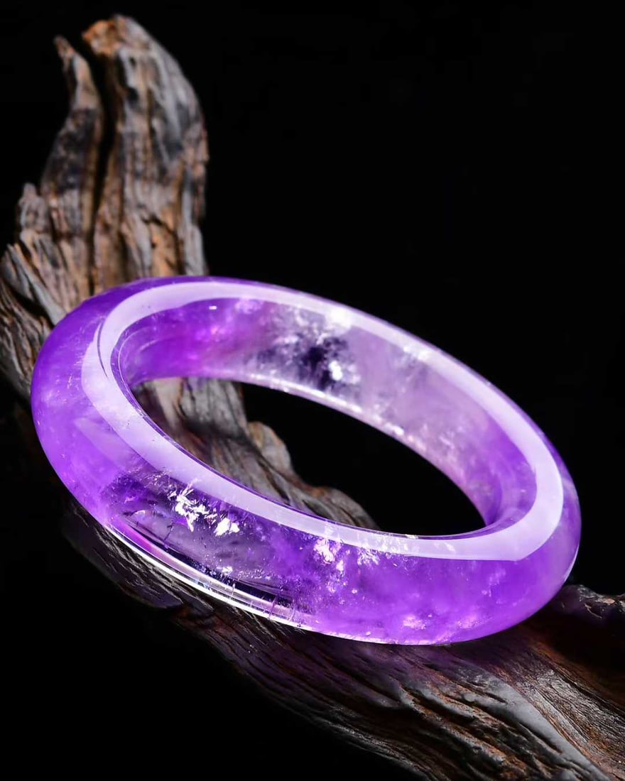 Inside Diameter 58mm Amethyst Bracelet - 4