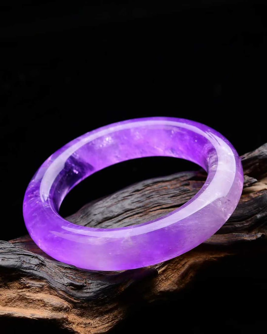 Inside Diameter 58mm Amethyst Bracelet - 5