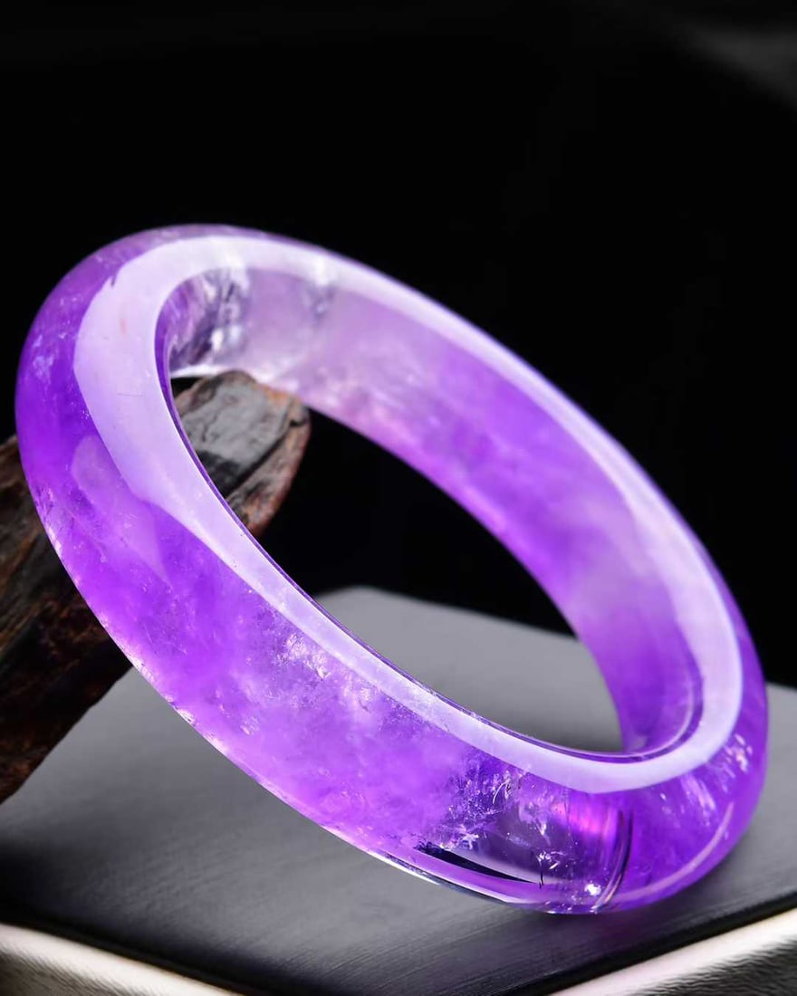 Inside Diameter 58mm Amethyst Bracelet - 6