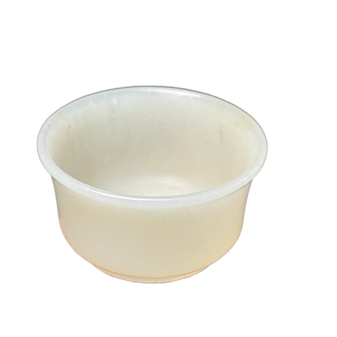 Natural White Hetian Jade Hand-Carved Wine Cup: Natural White Hetian Jade Hand-Carved Wine CupDimension: 56 x 32 (mm) 2.20 x 1.26 (inches) Weight: 0.10 lbs/ 46 g