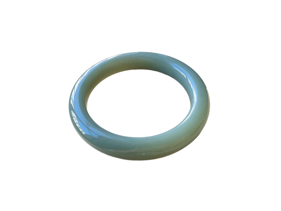 Inside Diameter 57.8mm Hetian Jade Bracelet (1 of 10)