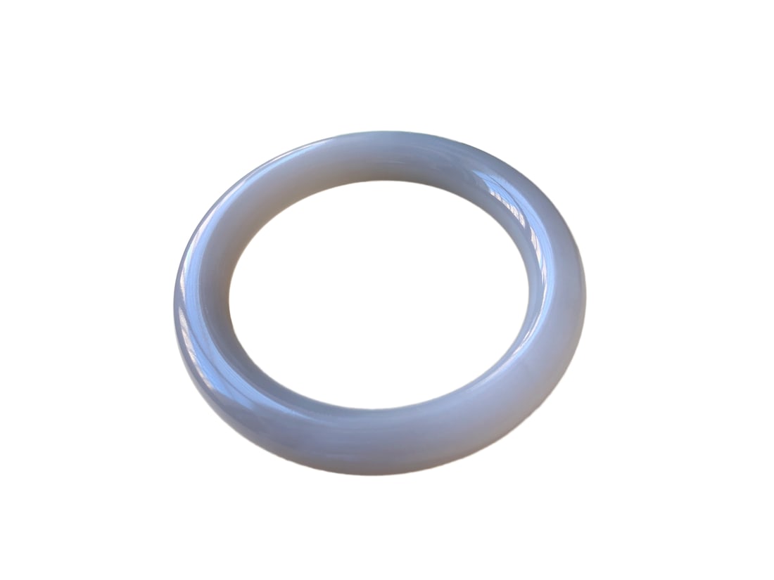 Inside Diameter 57mm Violet Hetian Jade Bracelet (1 of 10)