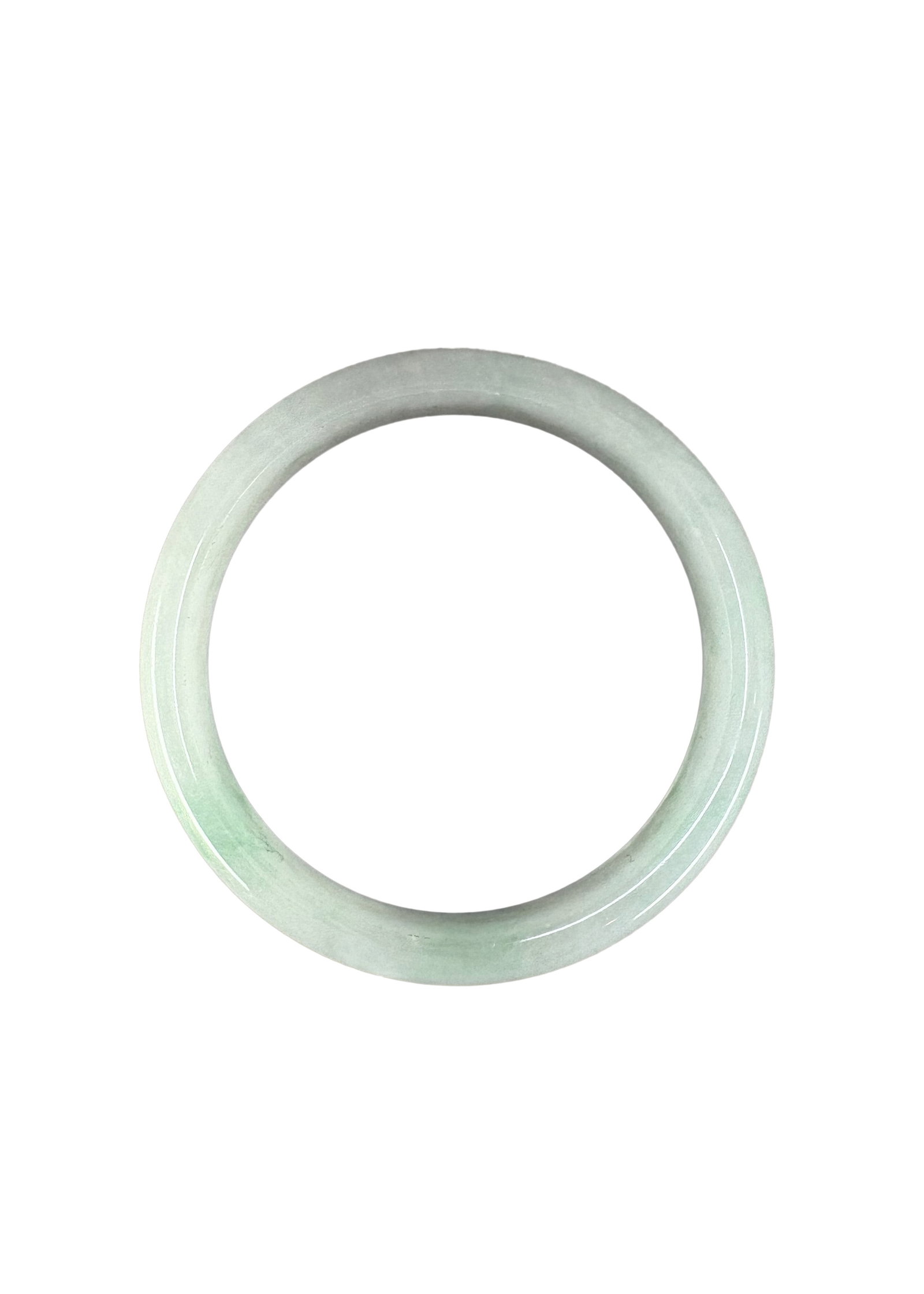 Inside Diameter 56mm Natural Jadeite Bracelet: Inside Diameter 56mm Natural Jadeite BraceletInside Diameter: 56 (mm) 2.20 (inches)Dimension: 70 x 13 (mm) 2.75 x 0.51 (inches)Weight: 0.10 lbs/ 45 g