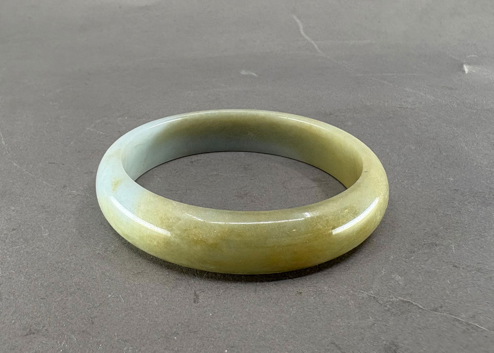 Inside Diameter 57mm Sugar White Hetian Jade Bracelet (1 of 14)