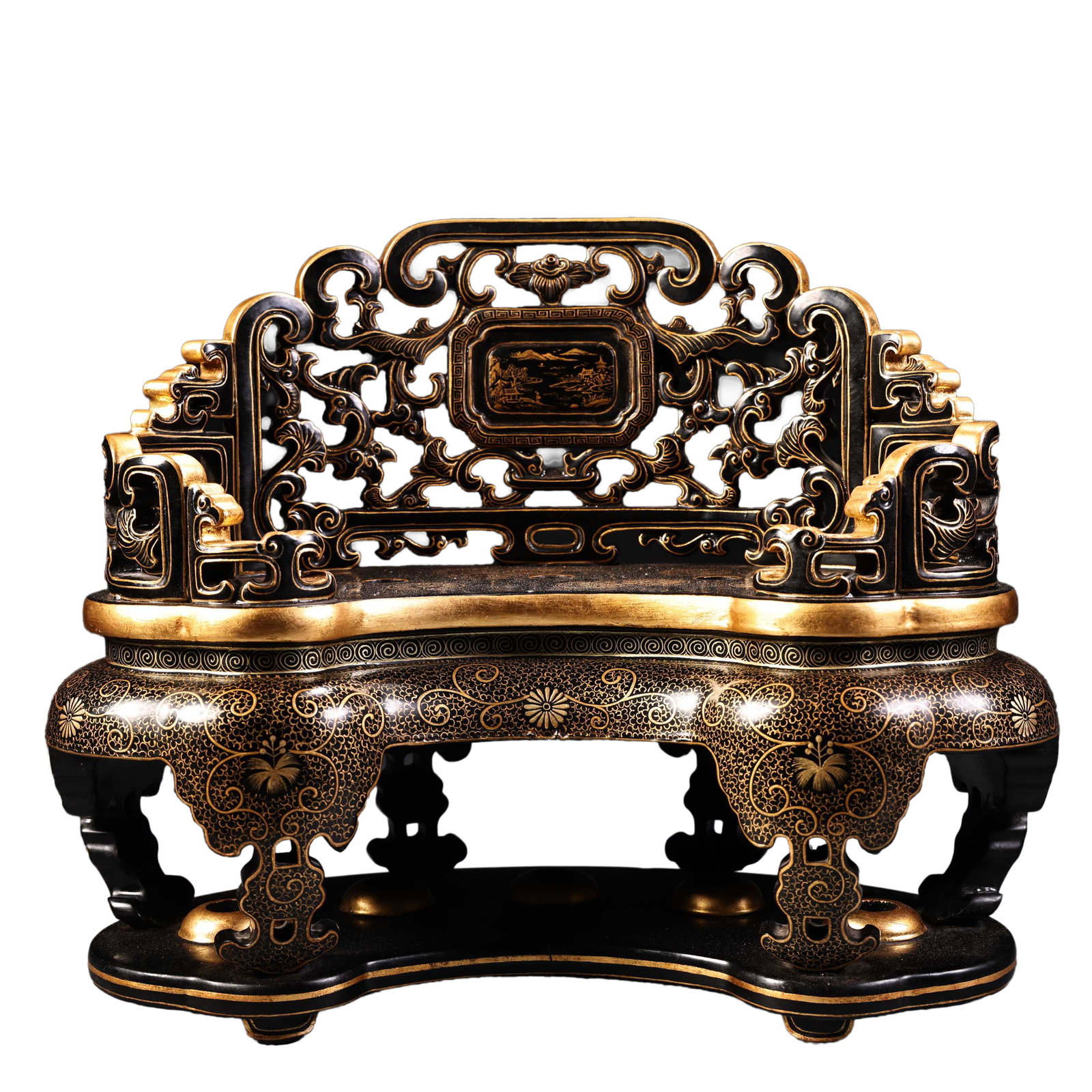 Vinatge Gilt Gold Wooden-cored Lacquerware Shrines: Vinatge Gilt Gold Wooden-cored Lacquerware ShrinesDimension: 270 x 220 (mm) 10.63 x 8.66 (inches) Weight: 2.20 lbs/ 1000 g