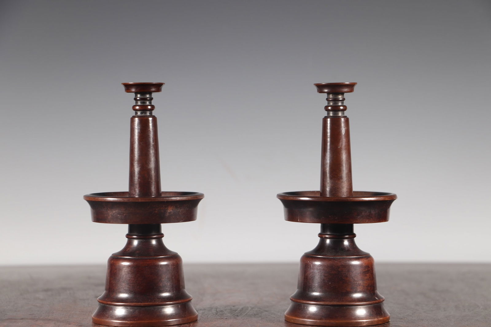 A Pair Copper Candlestick - 3