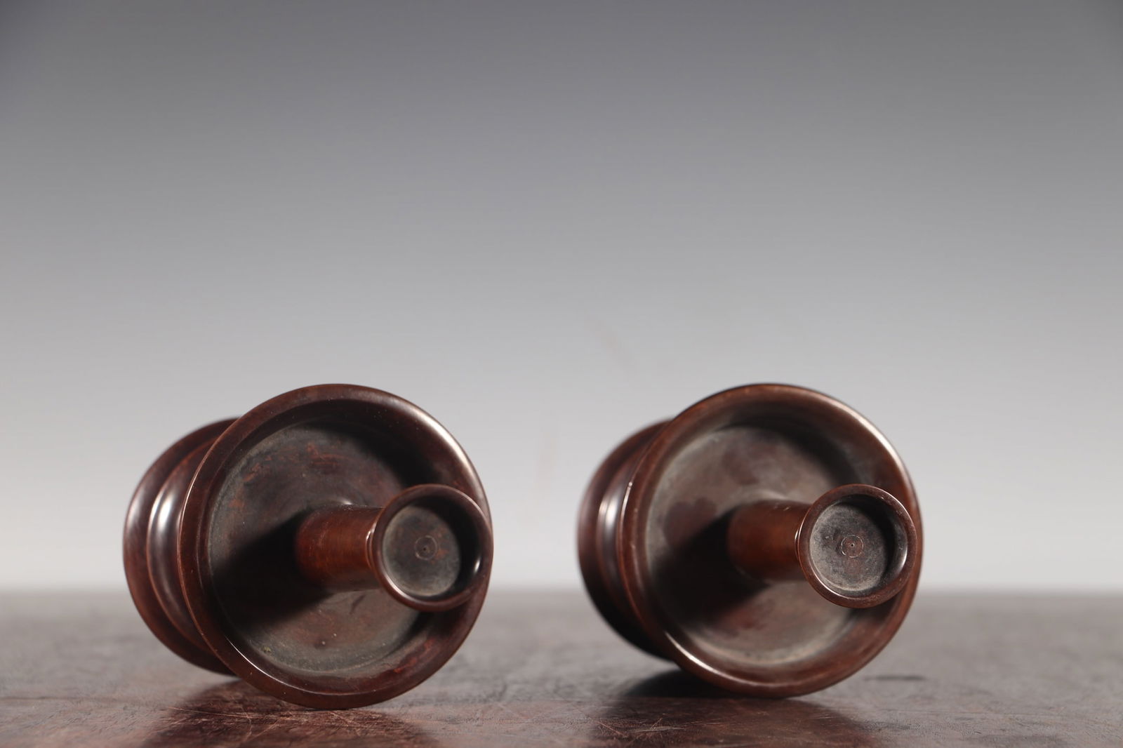 A Pair Copper Candlestick - 4