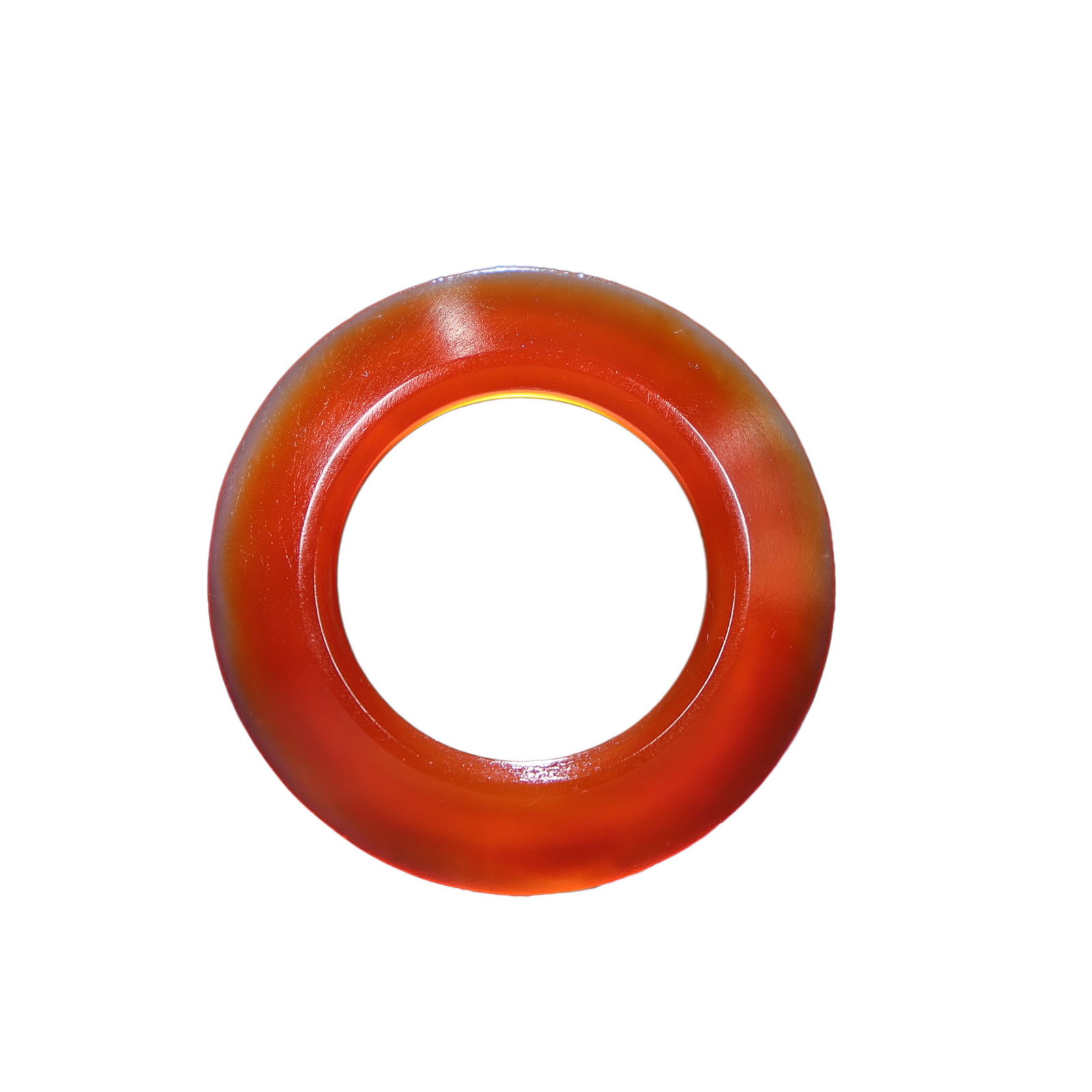 Red Agate Ring Pendant: Red Agate Ring Pendant Dimension: 53 x 8 (mm) 2.09 x 0.31 (inches) Weight: 0.04 lbs/ 19 g