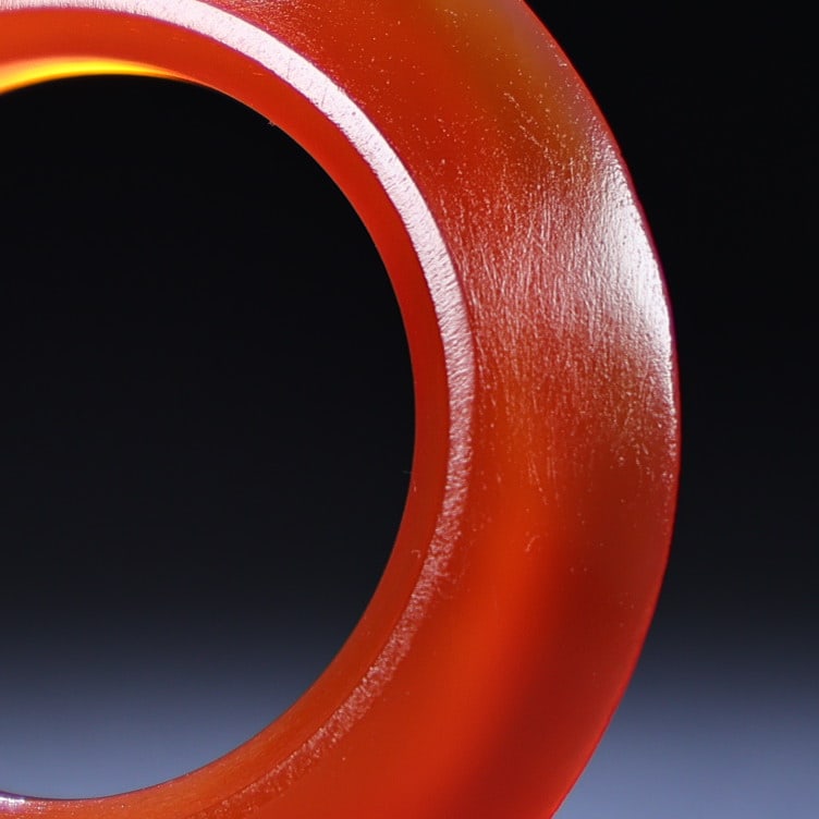 Red Agate Ring Pendant - 7