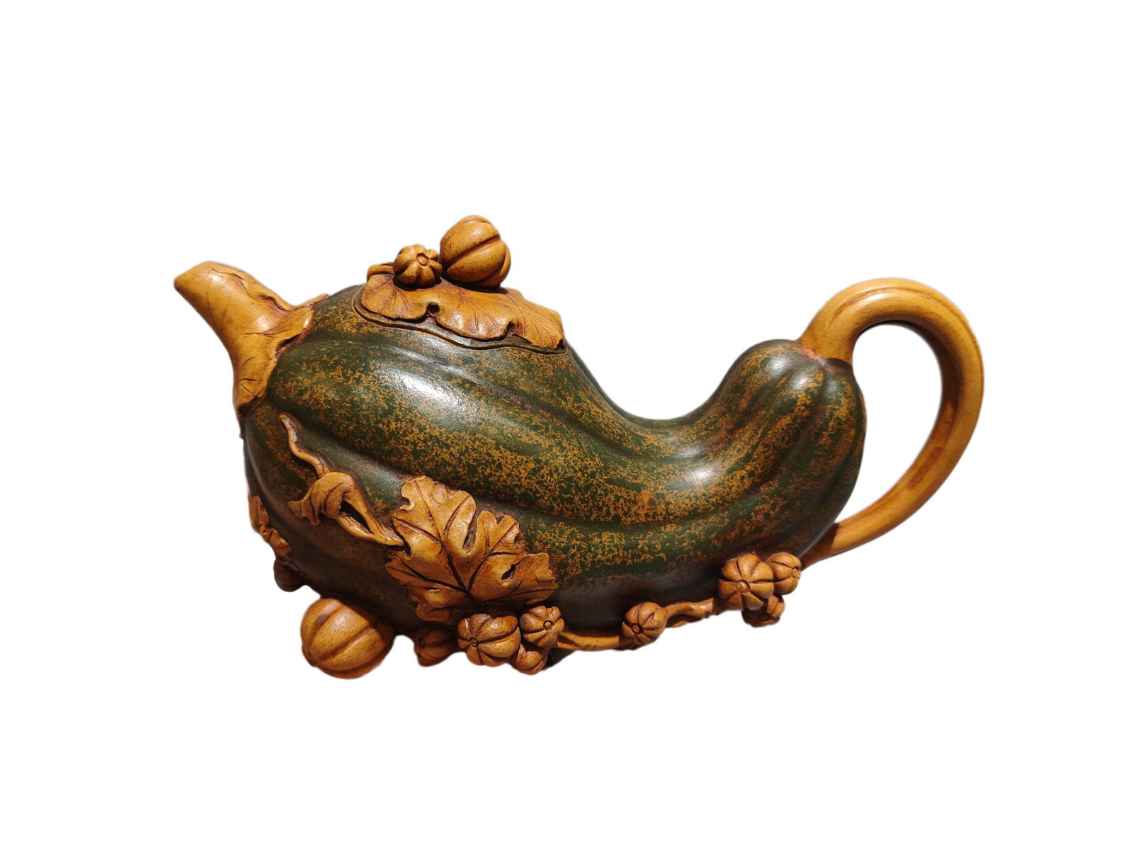 Vintage Yixing Zisha Clay Teapot w Melon (1 of 10)