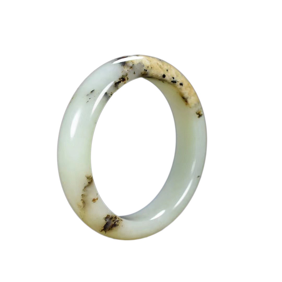 Inside Diameter 58mm Natural Hetian Jade Bracelet (1 of 10)