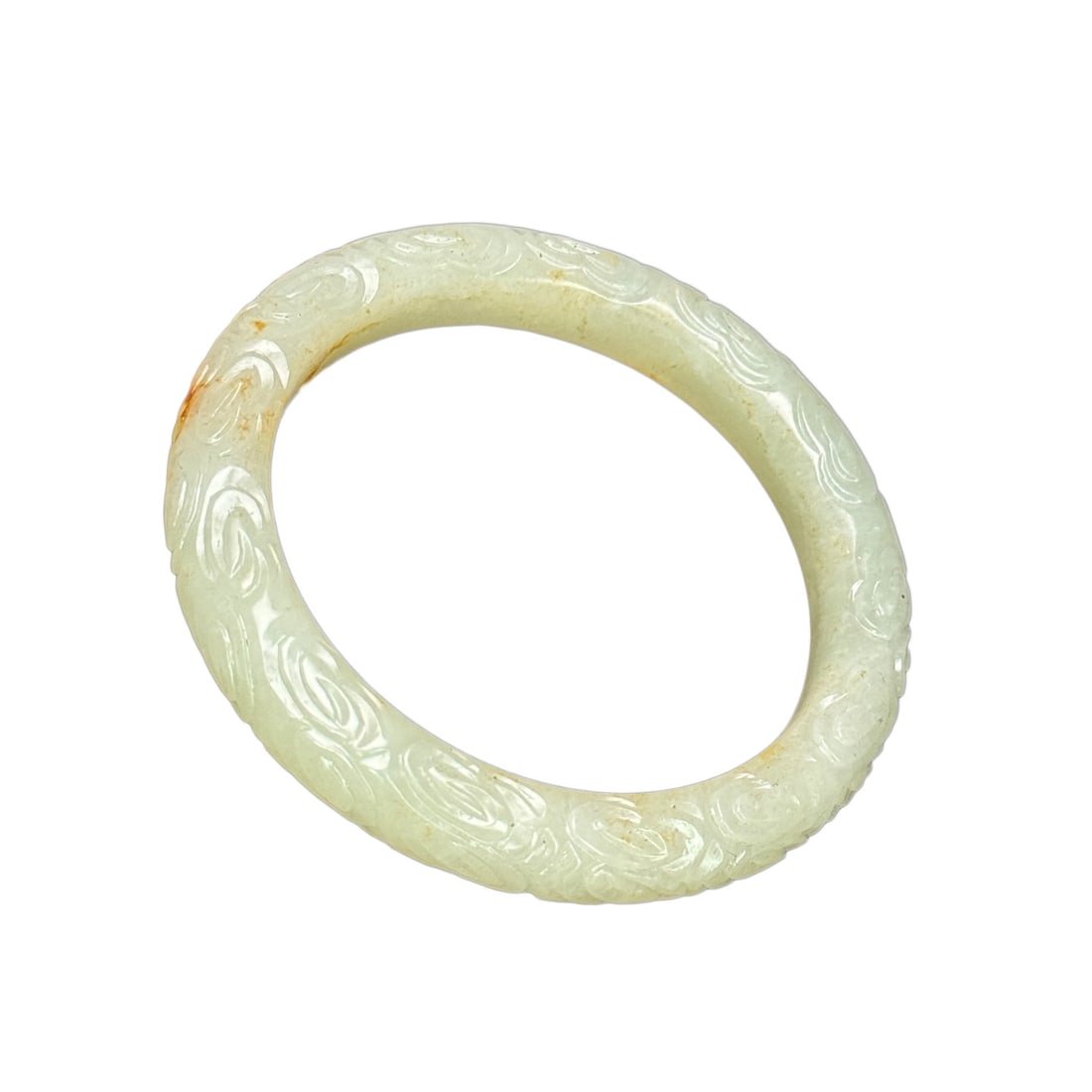 Inside Diameter 59mm Vintage Hetian Jade Bracelet (1 of 10)