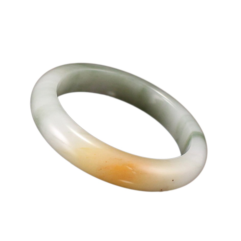 Inside Diameter 57mm Natural Hetian Jade Bracelet (1 of 9)