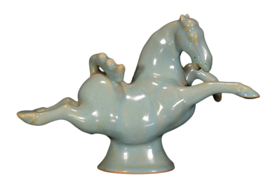 Ru Kiln Porcelain Horse Statue (1 of 10)