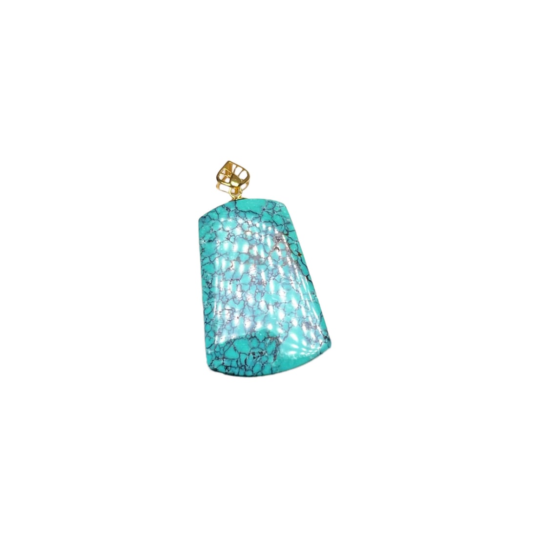 Turquoise Hand-Carved Lucky Pendant: Turquoise Hand-Carved Lucky PendantDimension: 27 x 14.2 (mm) 1.06 x 0.56 (inches)