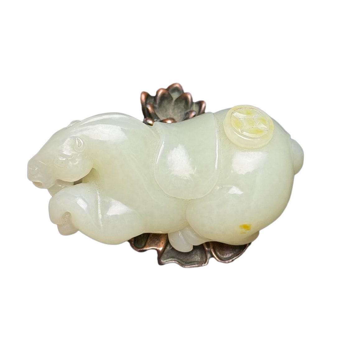 Natural Hetian Jade Hand-Carved Pendant w Fortune Horse: Natural Hetian Jade Hand-Carved Pendant w Fortune HorseDimension: 71 x 39 x 32 (mm) 2.79 x 1.53 x 1.26 (inches) Weight: 0.23 lbs/ 106 g