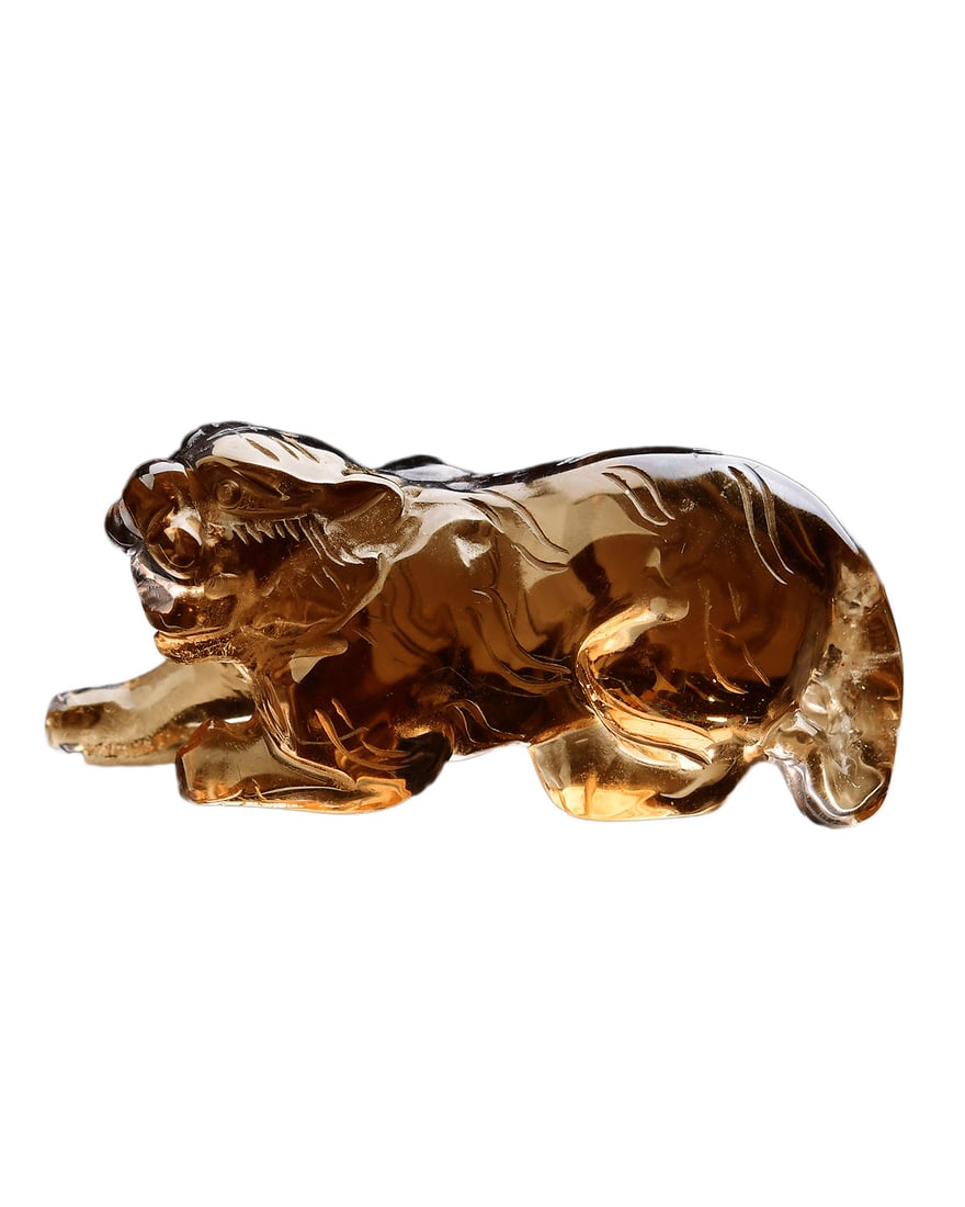 Crystal Hand-Carved Pendant w Tiger: Crystal Hand-Carved Pendant w TigerDimension: 71 x 30 x 25 (mm) 2.79 x 1.18 x 0.98 (inches) Weight: 0.14 lbs/ 66 g