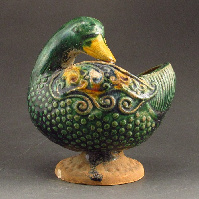 Chinese Liao Dy Style Three Cai Swan Porcelain: Chinese Liao Dy Style Three Cai Swan Porcelain Brush Washer Dimension: 98*92*73 (mm) 3.86*3.62*2.87 (in) Weight 0.38 lbs/172g Tips about Chinese Porcelain Chinese ceramic ware is an art craft that has