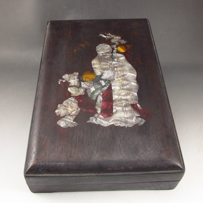 Chinese Duan Inkstone w Sandalwood Inlay Shell Box: Chinese Scholar's Duan Inkstone w Sandalwood Inlay Shell Box Dimension:260*160*55(mm)10.246.30*2.17(in) Weight 5.87 lbs/2662 g