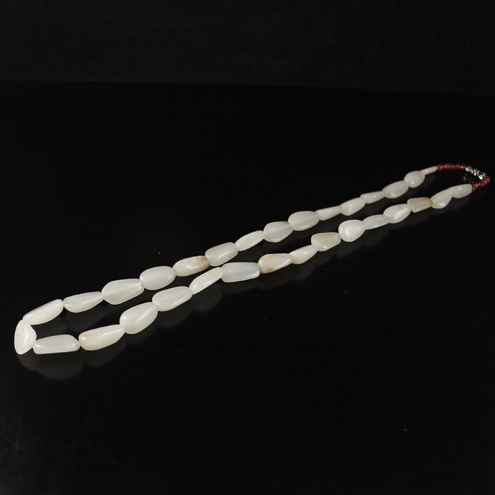 Superb Chinese Natural Hetian Jade Necklace (1 of 5)