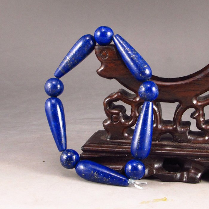 Beautiful Chinese Natural Lapis Lazuli Bracelet (1 of 6)