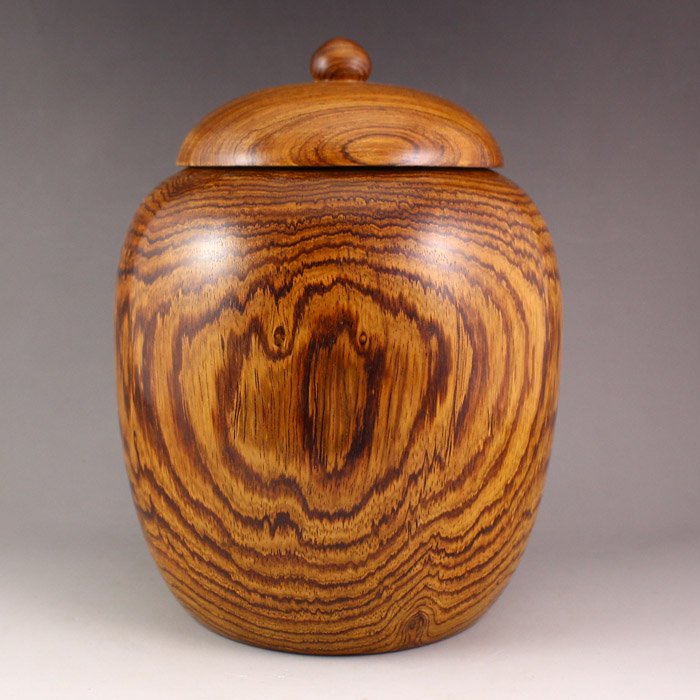 Chinese Hainan Huanghuali Wood Tea Caddy (1 of 7)