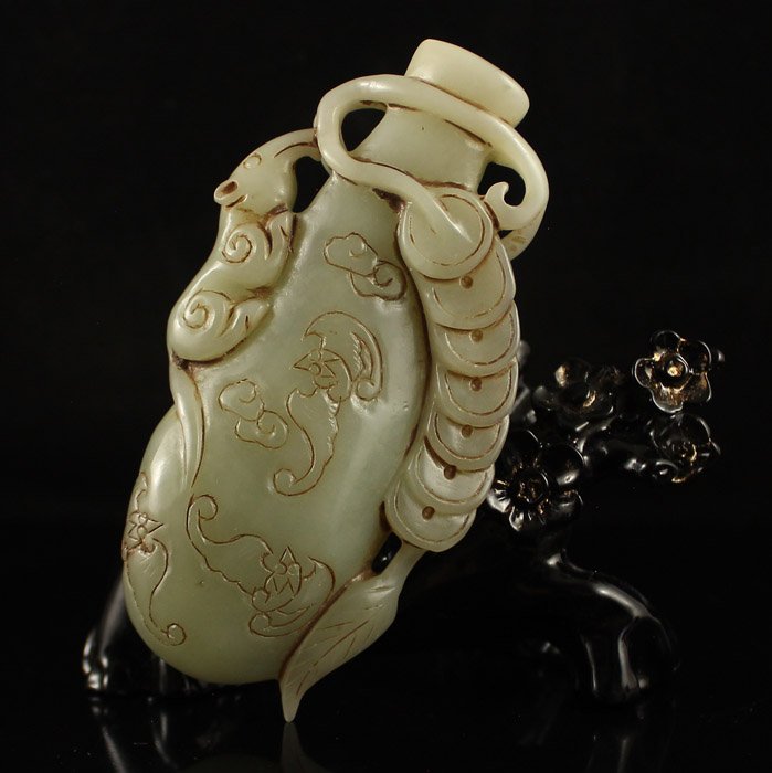 Chinese Qing Dynasty Hetian Jade Fortune Mice Statue (1 of 6)