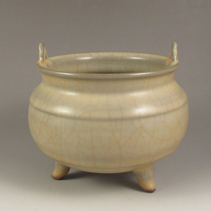 Chinese Long Quan Kiln Porcelain Incense Burner (1 of 6)