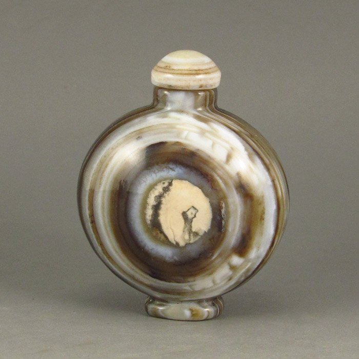 Vintage Chinese Natural Agate Snuff Bottle (1 of 7)