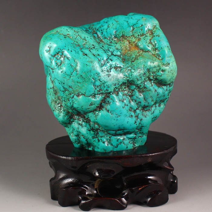 Chinese Natural Turquoise Original Stone / Gamble Stone (1 of 7)