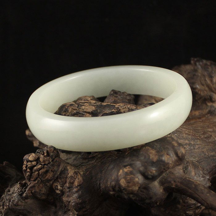 Inside Diameter 59 mm Chinese Hetian Jade Bracelet (1 of 6)