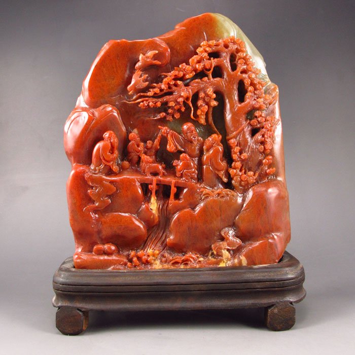 Chinese Shoushan Stone Statue - Remote Mountains Travel (1 of 5)