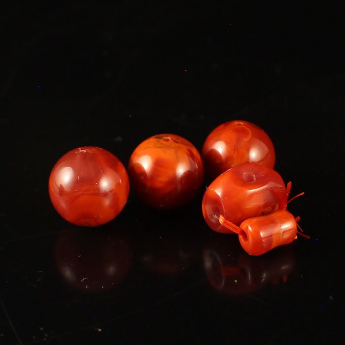 Beautiful Color Chinese Natural Nanhong Agate Beads (1 of 10)