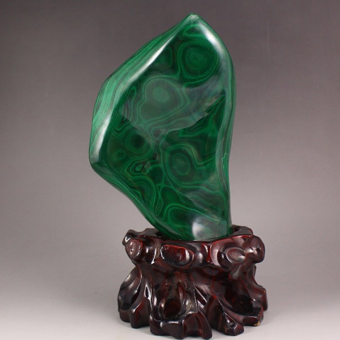 Beautiful Design Malachite Original Stone Statue (1 of 6)