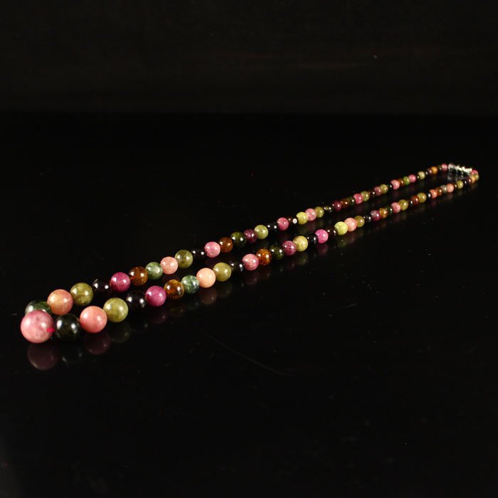 Beautiful Color China Natural Tourmaline Beads Necklace (1 of 6)