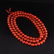 Beautiful Color 14 mm Chinese Red Agate Beads Necklace - 3