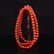 Beautiful Color 14 mm Chinese Red Agate Beads Necklace - 4