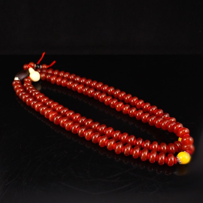 China Natural Red Agate Beads Necklace (1 of 6)