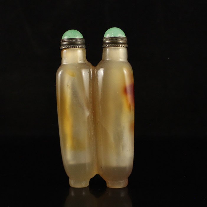 Beautiful Color Chinese Natural Agate Snuff Bottle (1 of 6)