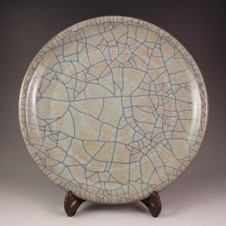 Vintage Chinese Longquan Kiln Porcelain Plate (1 of 7)