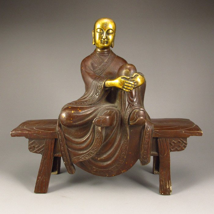 Chinese Brass Buddhism Buddha Statue (1 of 7)
