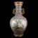 China Gilt Gold Famille Rose Porcelain Double Ears Vase - 6