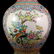 China Gilt Gold Famille Rose Porcelain Double Ears Vase - 7