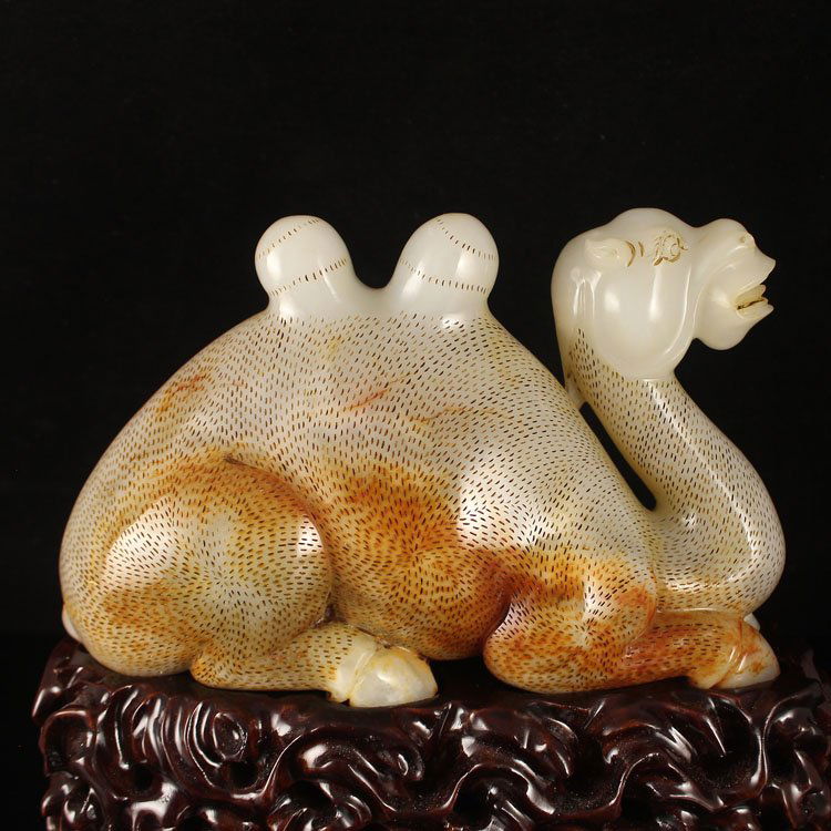 Superb Chinese Hetian Jade Statue - Camel (1 of 7)
