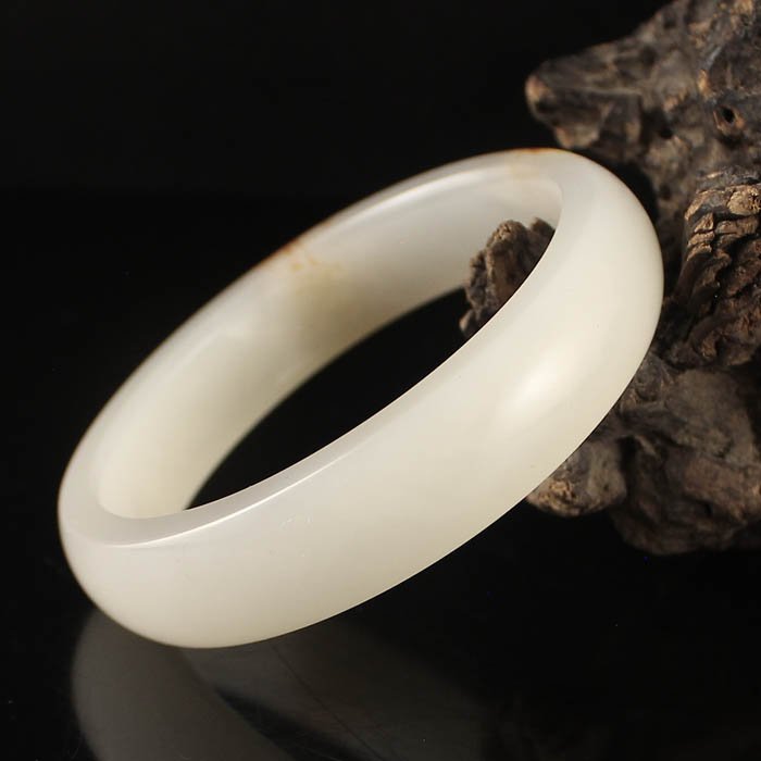 Inside Diameter 57 mm Chinese Hetian Jade Bracelet (1 of 7)